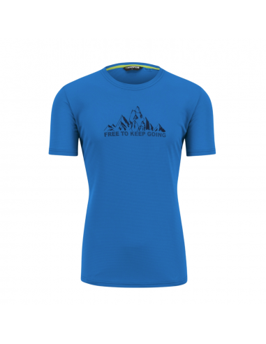 Karpos Loma Print Jersey T-Shirt Blue Indigo