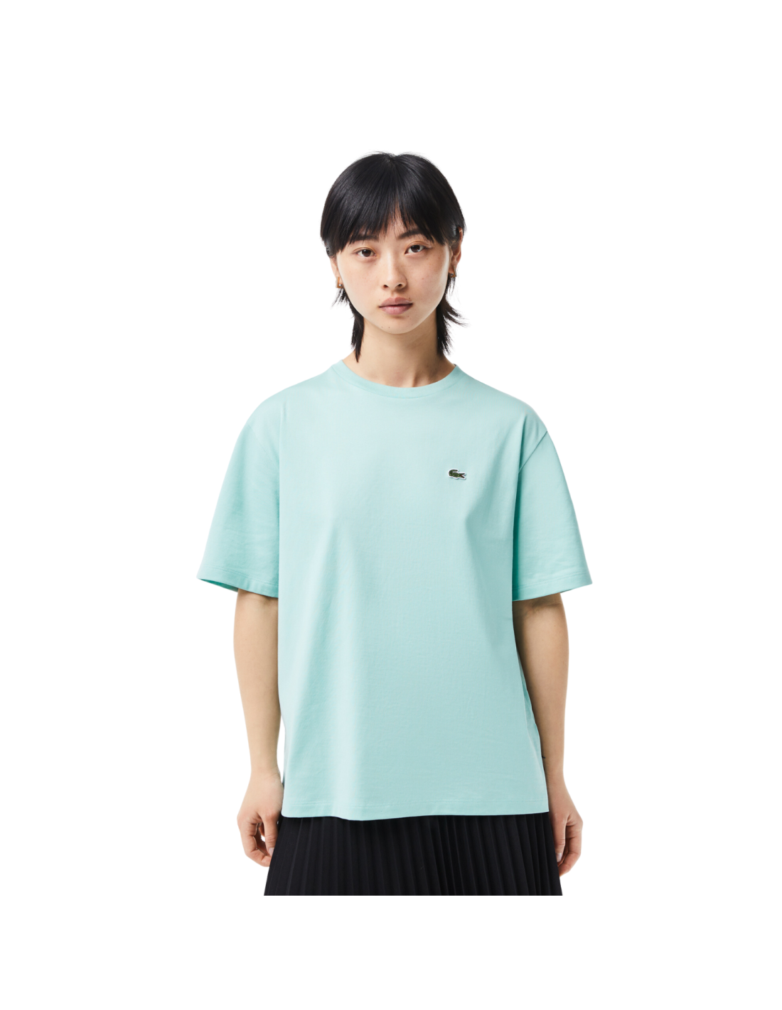 Byttehandel varsel amerikansk dollar Damen-T-Shirt Lacoste aus Premium-Baumwolle Mint