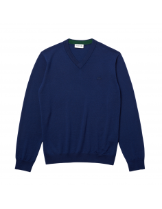 Men's Lacoste V-Neck Merino Wool Sweater