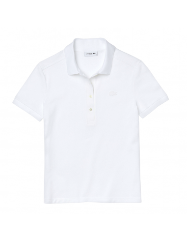 Women's Lacoste Stretch Slim Fit Polo Shirt White