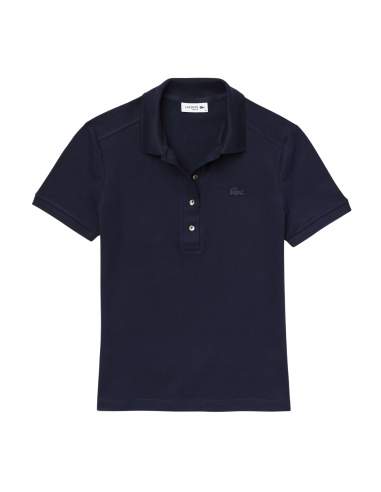 Polo Lacoste Donna Slim Fit Blu Navy
