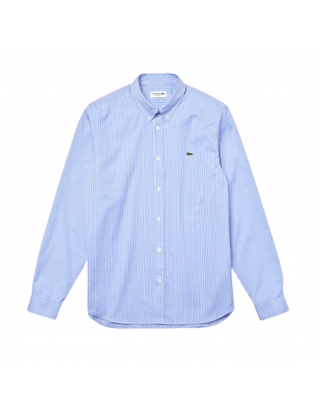 Regular Fit Lacoste Herren-Hemd aus Premium-Baumwolle mit Karos